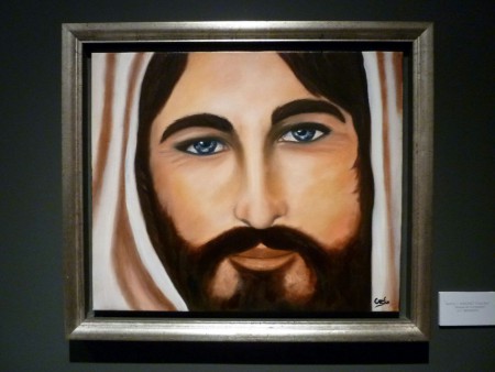 MIRADA DE COMPASIÓN en gran formato óleo S/lienzo 46X55 cms  