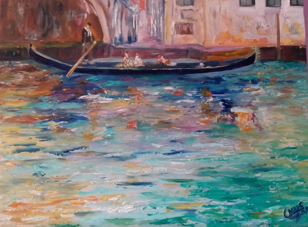 "La Gondola" óleo s/tabla 30x40